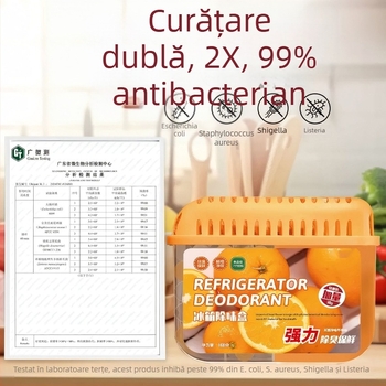 Royal Fragrance Cutie Deodorizant pentru frigider, Aromă fructată, Antibacterian, Pachet de 60, Conținut net 160