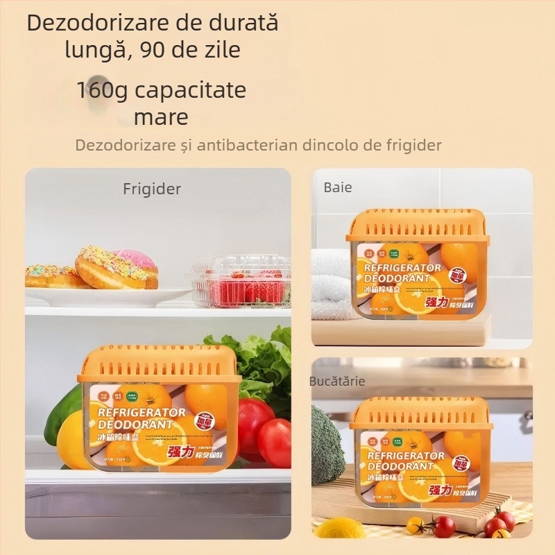 Royal Fragrance Cutie Deodorizant pentru frigider, Aromă fructată, Antibacterian, Pachet de 60, Conținut net 160