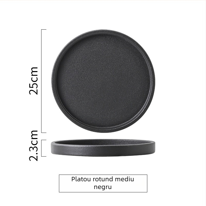 Tavă de baie din porțelan pentru accesorii de baie și prosoape – formă neregulată, stil modern minimalist, compatibil cu cuptorul cu microunde