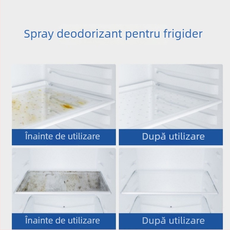 Spray deodorizant pentru frigider – Qiao You, parfum natural, elimină mirosurile, 48 sticle pe carton