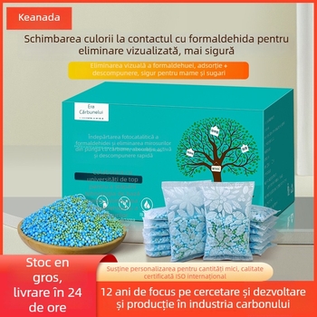 Geantă din cărbune de bambus pentru eliminarea formaldehidelor – fotokatalizator activat cu cărbune, fără parfum, pentru încăperi