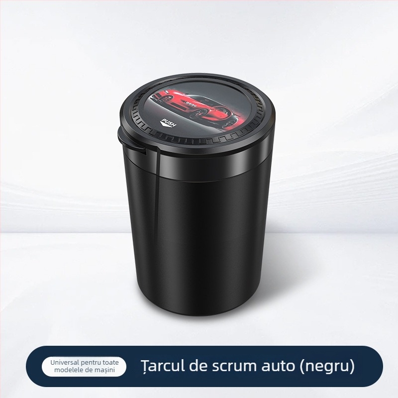 Scrumieră auto BY-1351 cu corp din plastic pentru consola centrală, 160 g, Bymaocar