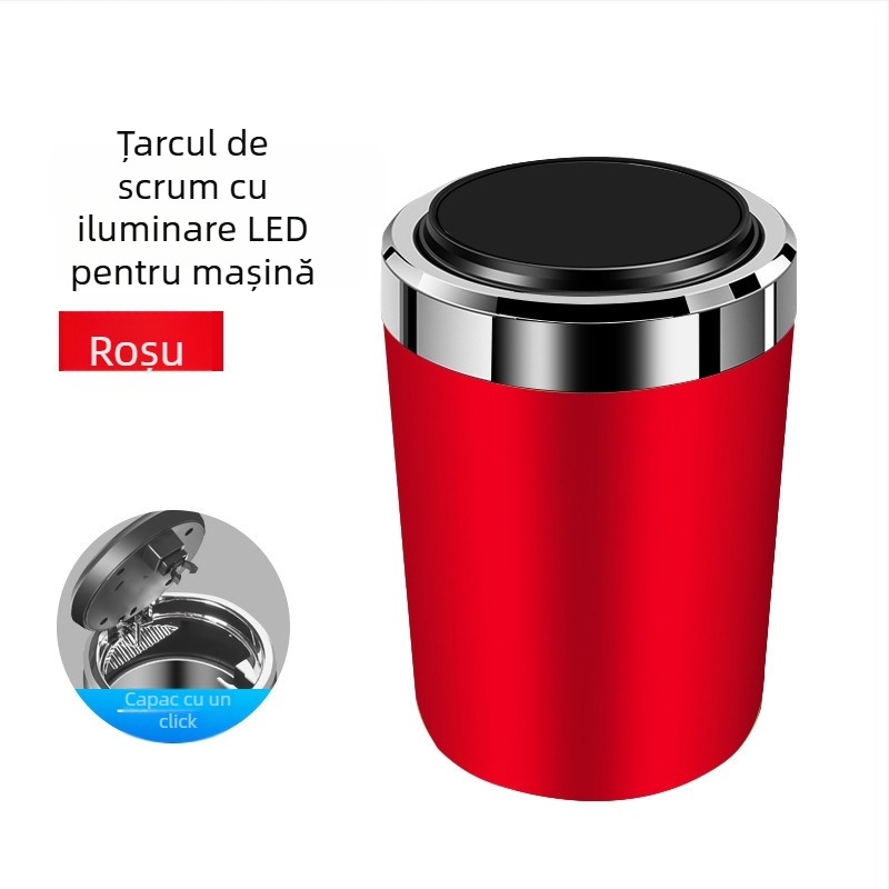 Scrumieră auto BY-1351 cu corp din plastic pentru consola centrală, 160 g, Bymaocar