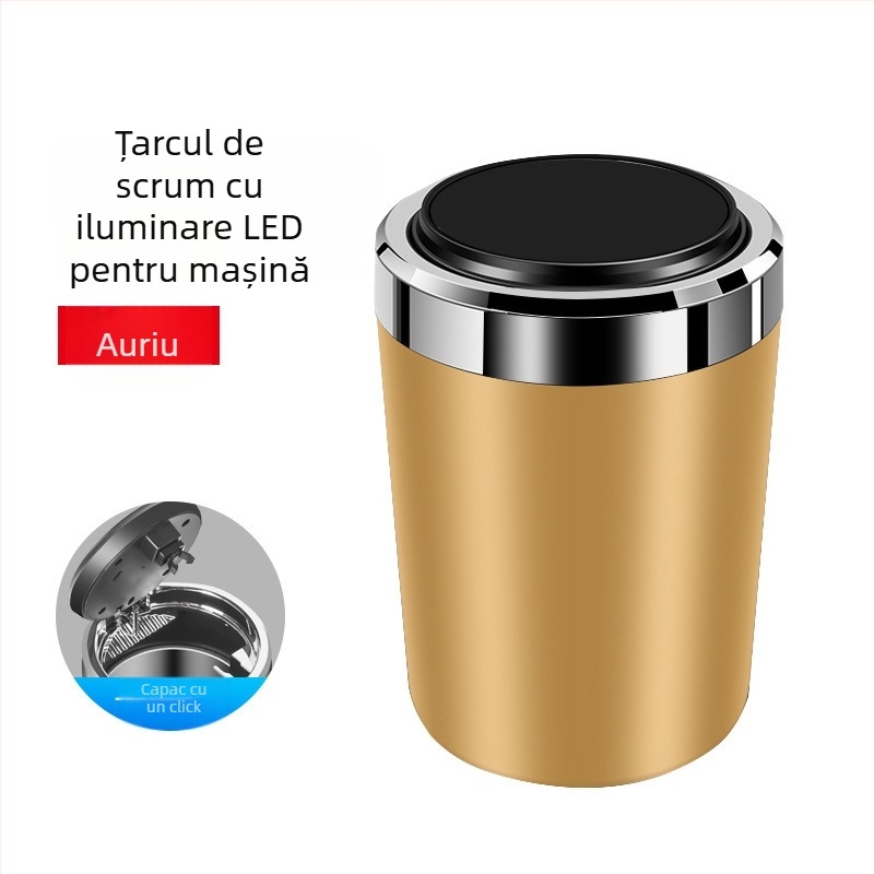 Scrumieră auto BY-1351 cu corp din plastic pentru consola centrală, 160 g, Bymaocar