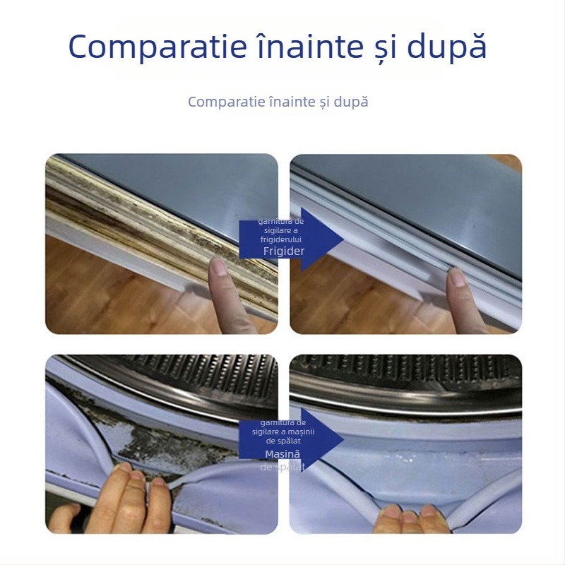 Înlăturător de mucegai pentru frigider – Brand The Lot of Mu Zhi; Curățător pentru garnitura și bandă de etanșare; Înlăturarea petelor de mucegai; Deodorizant; 30 bucăți în pachet