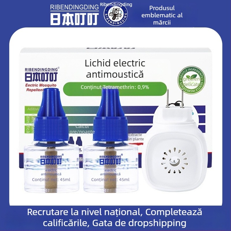 Repelent lichid pentru priză – fără parfum, 2+1 sau 4+1 combinație, înregistrare pesticid WP20150150, ușor toxic