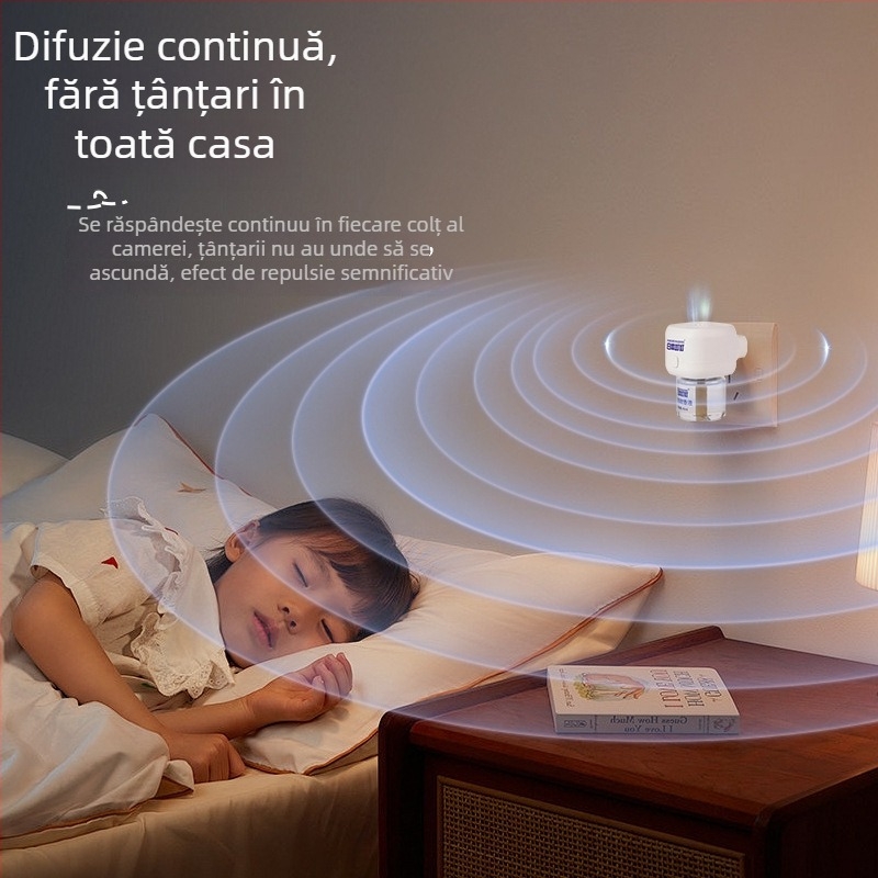 Repelent lichid pentru priză – fără parfum, 2+1 sau 4+1 combinație, înregistrare pesticid WP20150150, ușor toxic