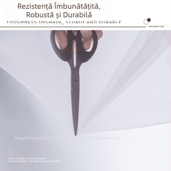 Plasă anti țânțari pentru dormitor studențesc, design pliabil, uși duble, fără montaj, poliester