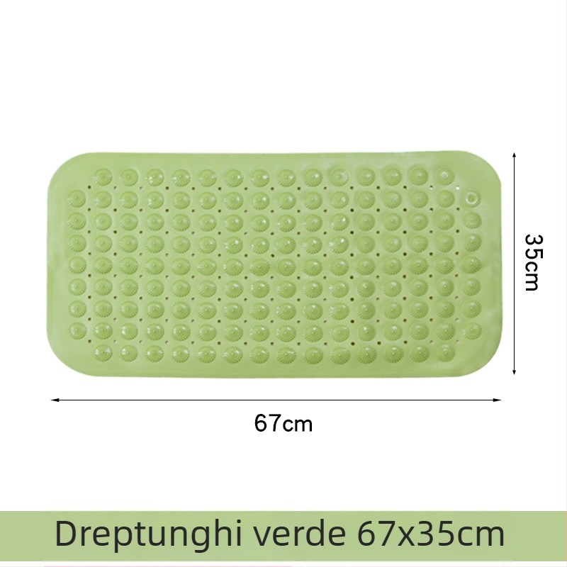 Covoraș antiderapant pentru baie, PVC, pătrat, baie, stil modern minimalist, lavabil