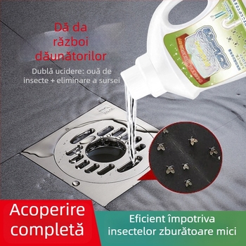 Insecticid pentru canalizare și țevi (baie și bucătărie) – lichid; brand Yuhong; vizează insecte zburătoare, gândaci, millepede și țânțari