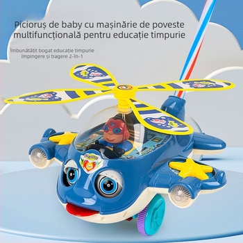 Mergător pentru copii cu povești — jucărie educațională multifuncțională, din plastic, 0–3 ani, dezvoltă coordonarea mână-ochi