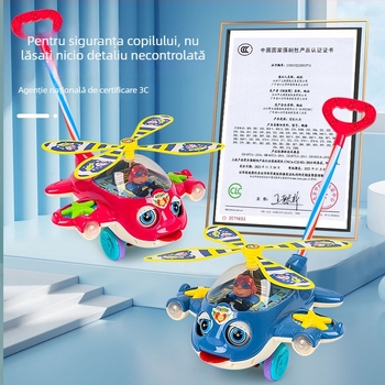 Mergător pentru copii cu povești — jucărie educațională multifuncțională, din plastic, 0–3 ani, dezvoltă coordonarea mână-ochi