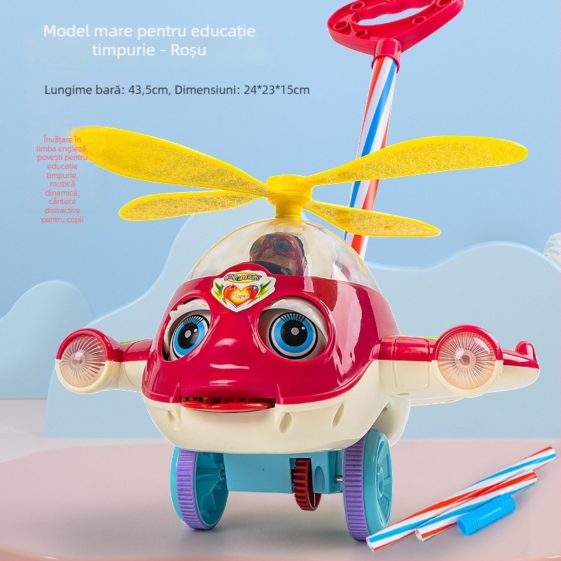 Mergător pentru copii cu povești — jucărie educațională multifuncțională, din plastic, 0–3 ani, dezvoltă coordonarea mână-ochi