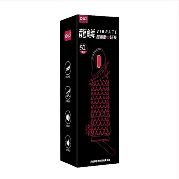 OLO set cu cristale vibrante cu model Dragon pentru adulți — control electric, material gel moale, lubrifiant inclus, garanție de 5 ani