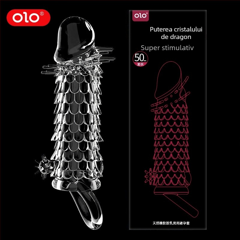OLO set cu cristale vibrante cu model Dragon pentru adulți — control electric, material gel moale, lubrifiant inclus, garanție de 5 ani