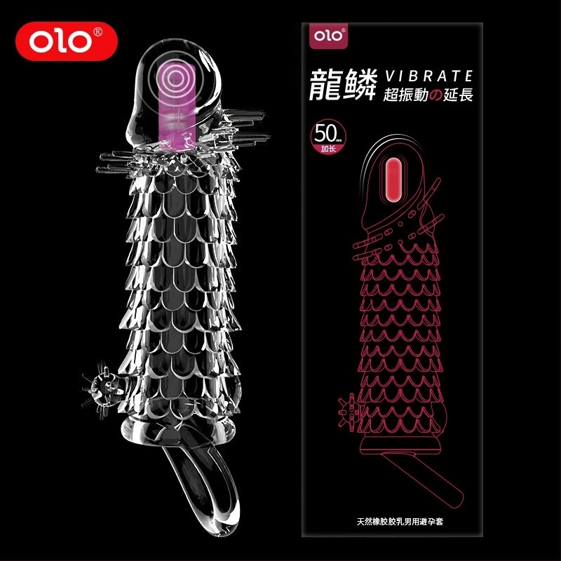 OLO set cu cristale vibrante cu model Dragon pentru adulți — control electric, material gel moale, lubrifiant inclus, garanție de 5 ani