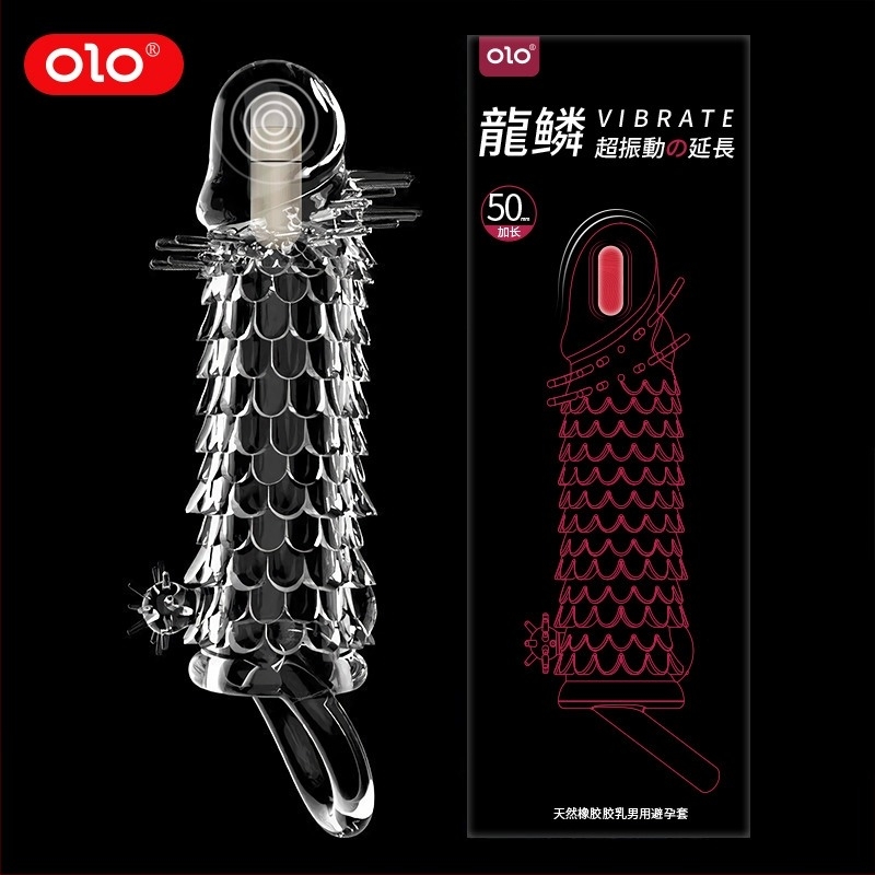 OLO set cu cristale vibrante cu model Dragon pentru adulți — control electric, material gel moale, lubrifiant inclus, garanție de 5 ani