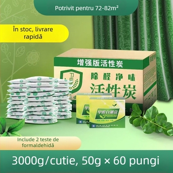 Geantă cu cărbune activ din bambus pentru casă și mașină – elimină mirosuri, reduce formaldehida, deodorant interior pentru vehicul