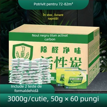 Geantă cu cărbune activ din bambus pentru casă și mașină – elimină mirosuri, reduce formaldehida, deodorant interior pentru vehicul