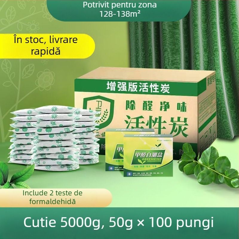 Geantă cu cărbune activ din bambus pentru casă și mașină – elimină mirosuri, reduce formaldehida, deodorant interior pentru vehicul