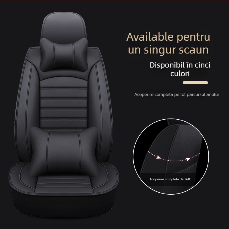 Set huse scaune auto pentru modele dedicate – universal pentru patru anotimpuri, rezistent la uzură, suprafață din poliester, umplutură din burete, margine cusută