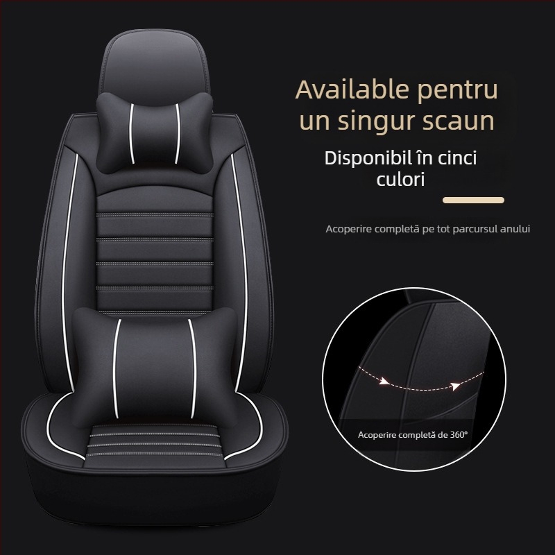 Set huse scaune auto pentru modele dedicate – universal pentru patru anotimpuri, rezistent la uzură, suprafață din poliester, umplutură din burete, margine cusută