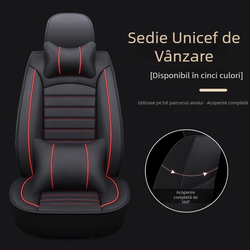 Set huse scaune auto pentru modele dedicate – universal pentru patru anotimpuri, rezistent la uzură, suprafață din poliester, umplutură din burete, margine cusută