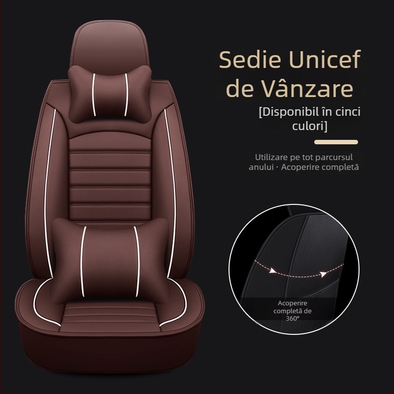 Set huse scaune auto pentru modele dedicate – universal pentru patru anotimpuri, rezistent la uzură, suprafață din poliester, umplutură din burete, margine cusută
