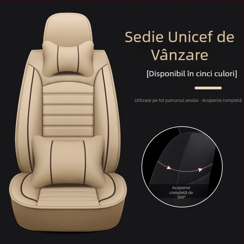 Set huse scaune auto pentru modele dedicate – universal pentru patru anotimpuri, rezistent la uzură, suprafață din poliester, umplutură din burete, margine cusută