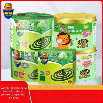 Chaowei Bețișoare anti țânțari din tămâie, aromă de santal și mugwort, durată lungă, 30 de bețișoare pe cutie