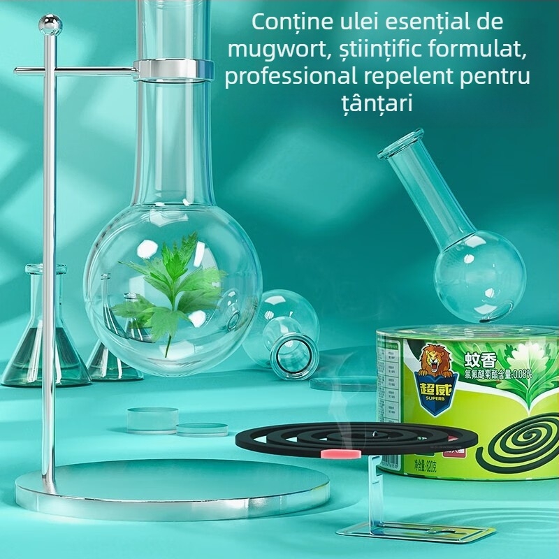 Chaowei Bețișoare anti țânțari din tămâie, aromă de santal și mugwort, durată lungă, 30 de bețișoare pe cutie