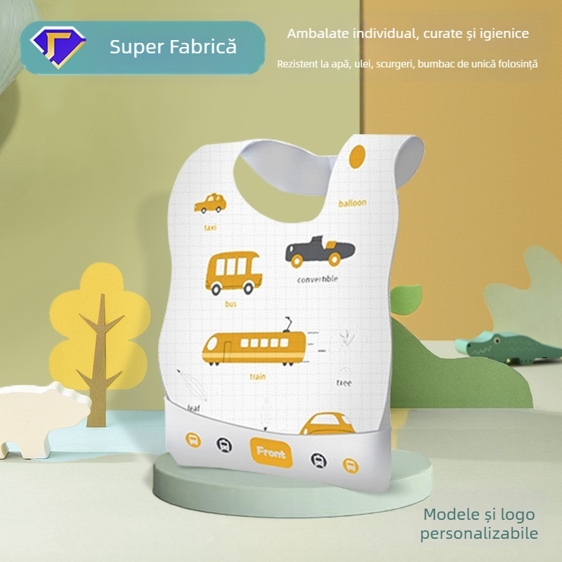 Covoraș de masă din hârtie, de unică folosință, pentru sugari și copii; anti-murdărire și rezistent la ulei; personalizare disponibilă