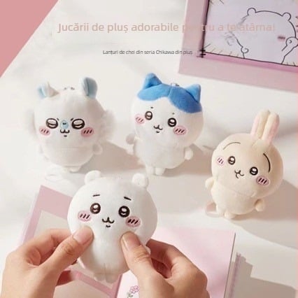 Accesoriu de pluș Usagi pentru atârnat – păpușă de pluș, material textil, umplutură din burete, potrivit pentru sugari 0–3 ani