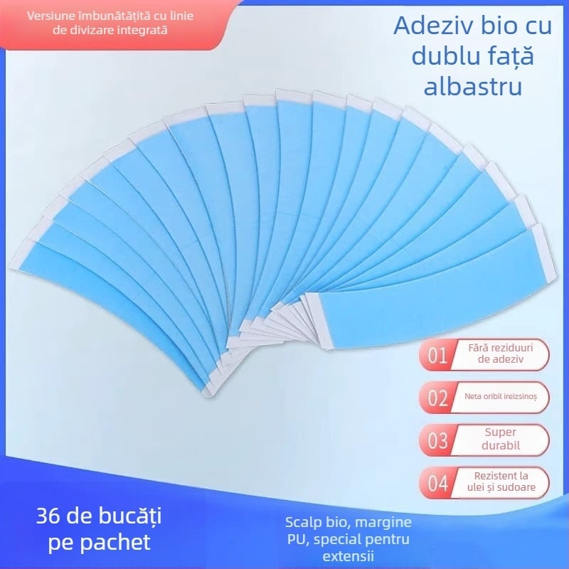 Adeziv pentru peruci - bandă adezivă dublu față pentru peruci, Rain Butterfly, Conținut net 50
