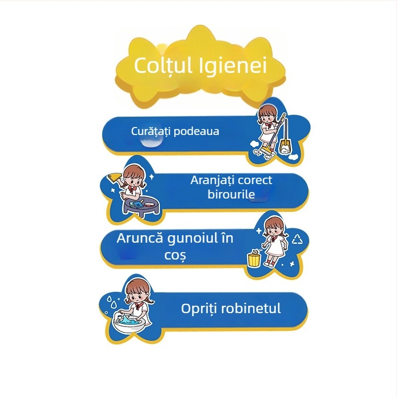 Autocolant perete cu personaje de desene animate – PVC, stil graffiti, 1 bucată, pentru spațiul de studiu