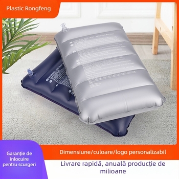 Pernă gonflabilă, dreptunghiulară, PVC flokare, model RF-004, Rongfeng
