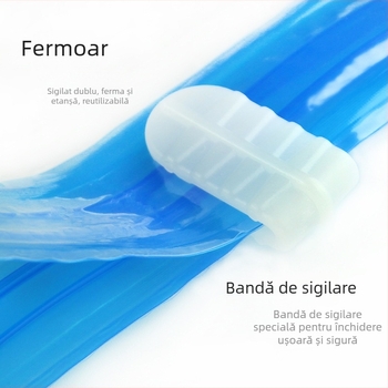 Geantă de vid pentru depozitare prin comprimare a pernilor, material PA/PE, tip aspirație, fără pompă, ambalaj 200 buc.