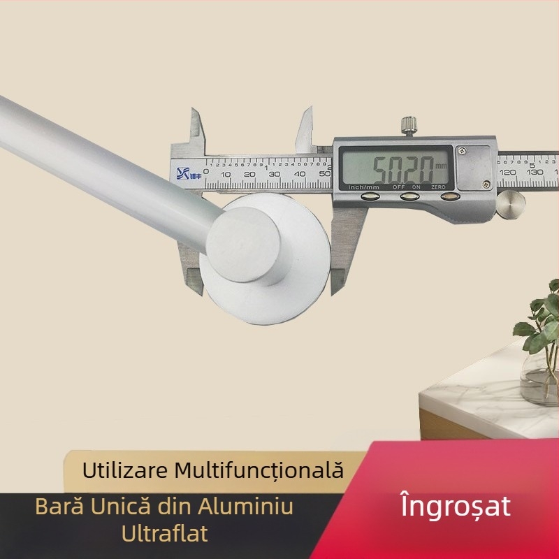 Suport de prosoape pentru baie din Space aluminiu, finisaj electrophoresis, bară unică, încărcare 10 kg