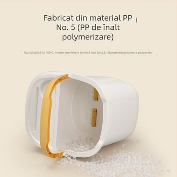 Găleată din plastic pentru baie de picioare, cu control al temperaturii, ridicare, masaj și aburi