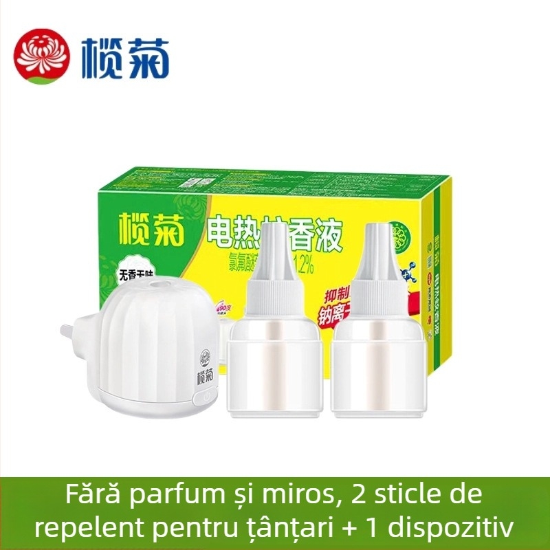 Lichid repelent de țânțari pentru dispozitiv electric - fără parfum, Olive Chrysanthemum, pachet 6 sticle