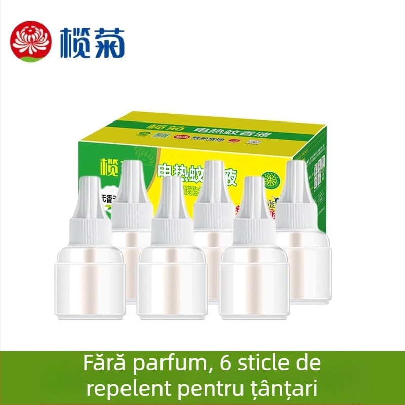 Lichid repelent de țânțari pentru dispozitiv electric - fără parfum, Olive Chrysanthemum, pachet 6 sticle