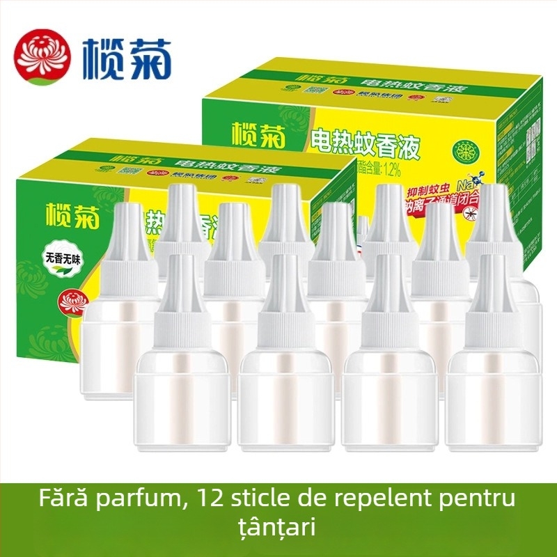 Lichid repelent de țânțari pentru dispozitiv electric - fără parfum, Olive Chrysanthemum, pachet 6 sticle