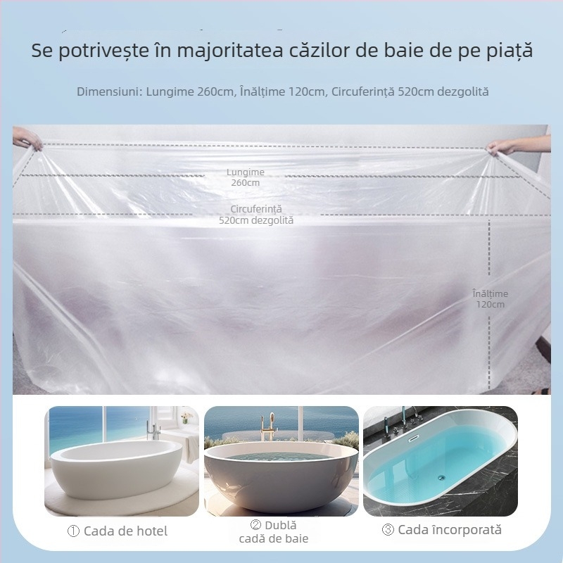 Husă de baie de unică folosință Ke Wanhong, Logo imprimat, Personalizabil, Stil simplu