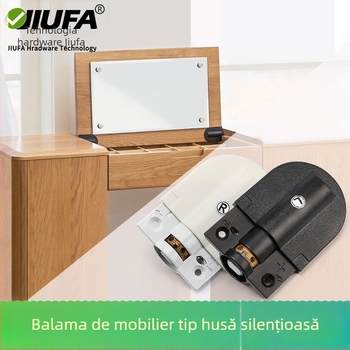 Balama pentru dulap cu amortizor, ABS + aliaj de zinc, electroplacare, stil modern