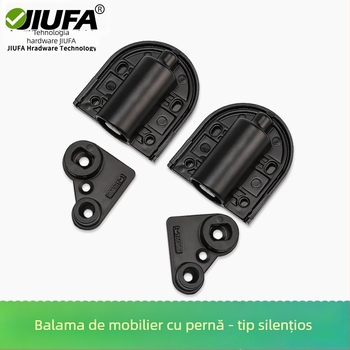 Balama pentru dulap cu amortizor, ABS + aliaj de zinc, electroplacare, stil modern