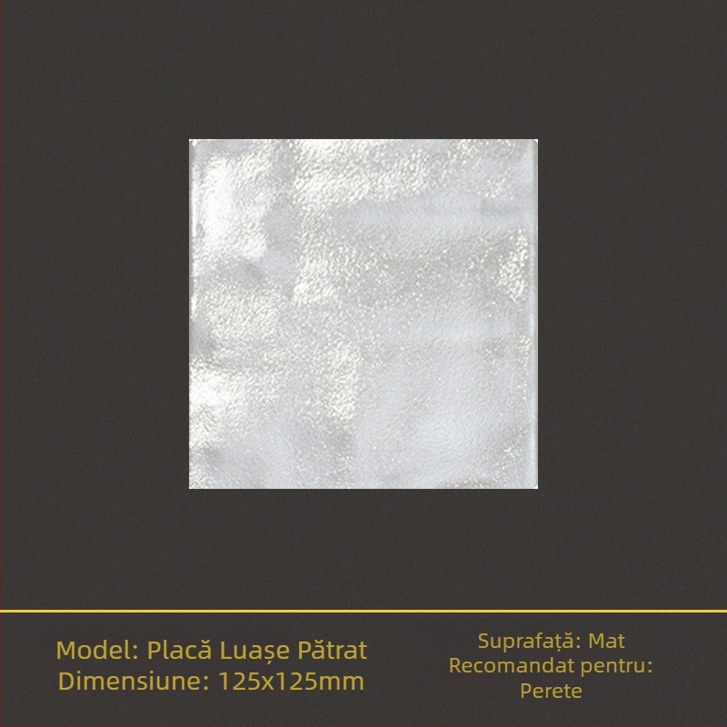 Faianță glazurată Shell brick, suprafață mată, antiderapantă, potrivită pentru baie și bucătărie, model monocrom
