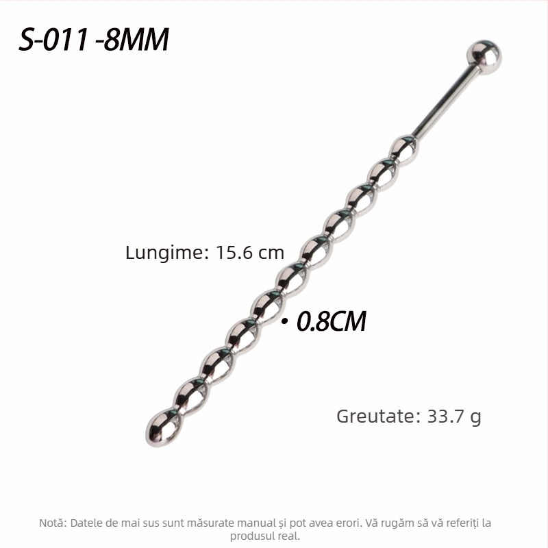 Occluder uretral din oțel inoxidabil cu mărgele, control manual, Sakura Fini