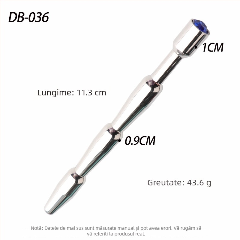 Occluder uretral din oțel inoxidabil cu mărgele, control manual, Sakura Fini