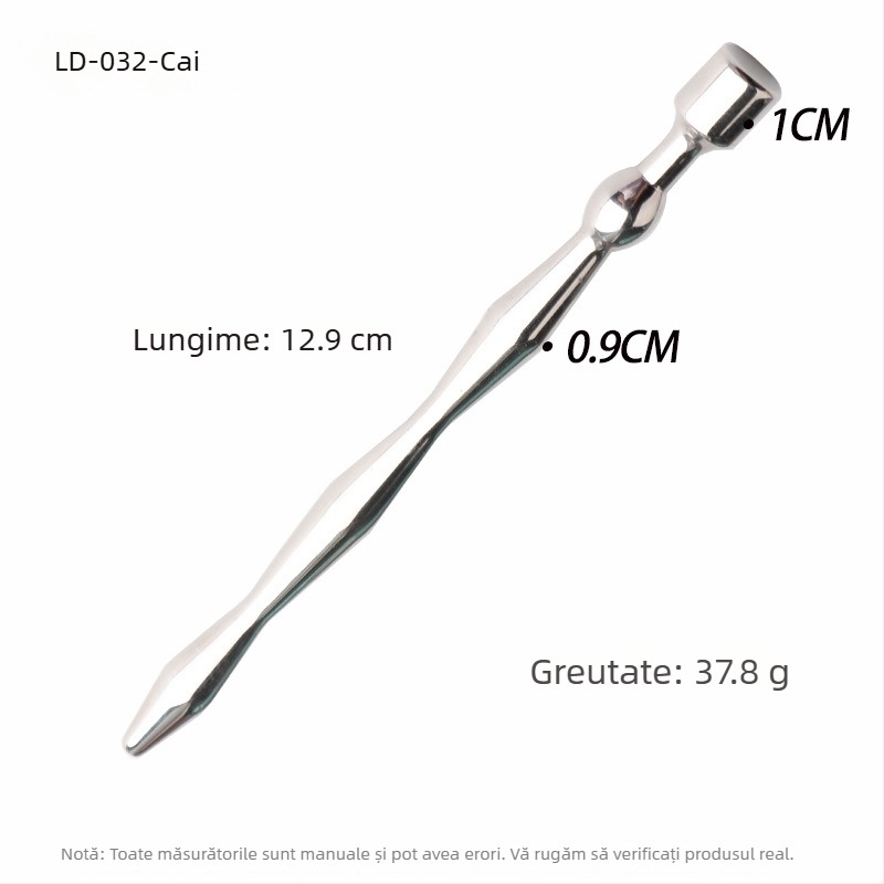 Occluder uretral din oțel inoxidabil cu mărgele, control manual, Sakura Fini