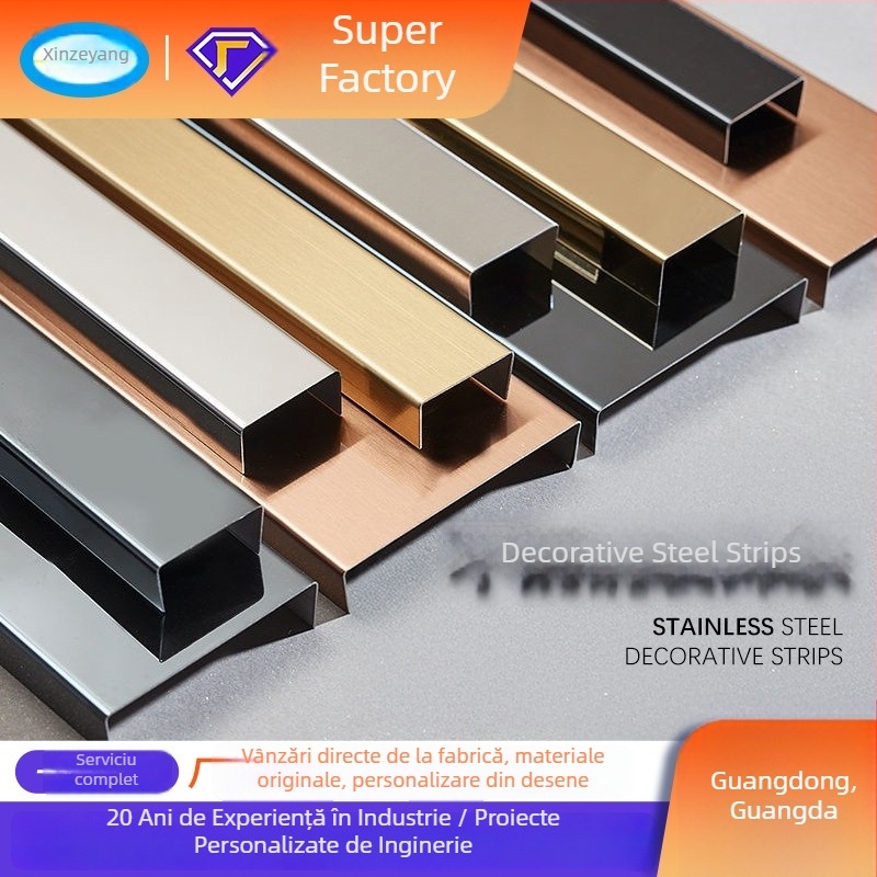 Lentilă de margine din oțel inoxidabil 304 cu canelură în formă U, model x52901, brand Xin Zeyang, instalare disponibilă